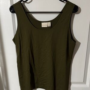 Chico's Dark Green Women's Tank Top